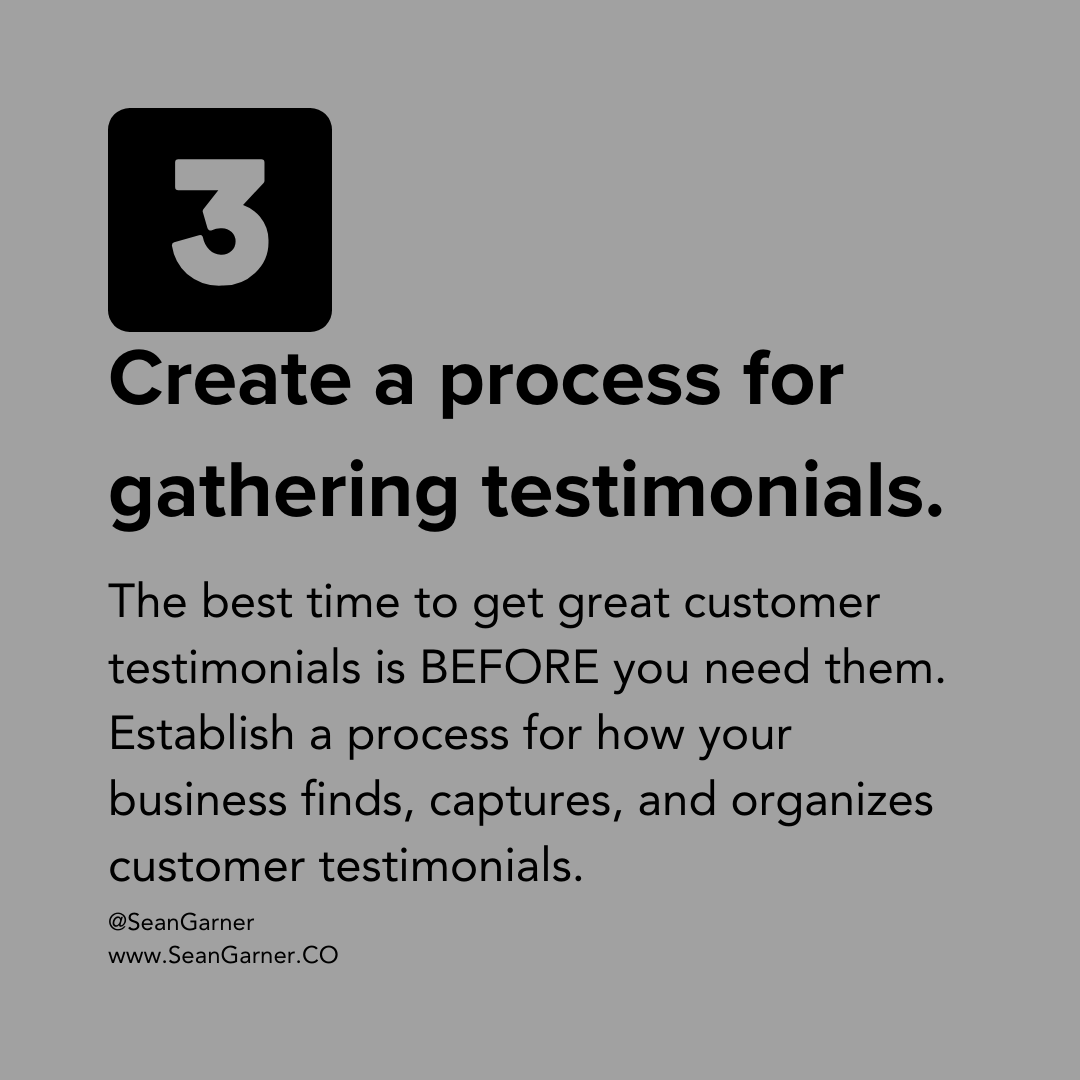 CoachSeanG's tweet photo. Check out the following three strategies to acquire impactful testimonials that enhance the credibility and effectiveness of your marketing efforts. 

#SmallBusinessMarketing #StoryBrand #StoryBrandGuide #MarketingMadeSimple #MarketingTips #MarketingStrategy https://t.co/dMA7Iv5a29