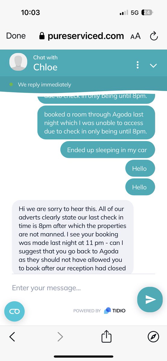 CattyMaz's tweet photo. I have &amp; they are not responding.. even @pureserviced is saying it’s your error. https://t.co/qBoNSBE5vr