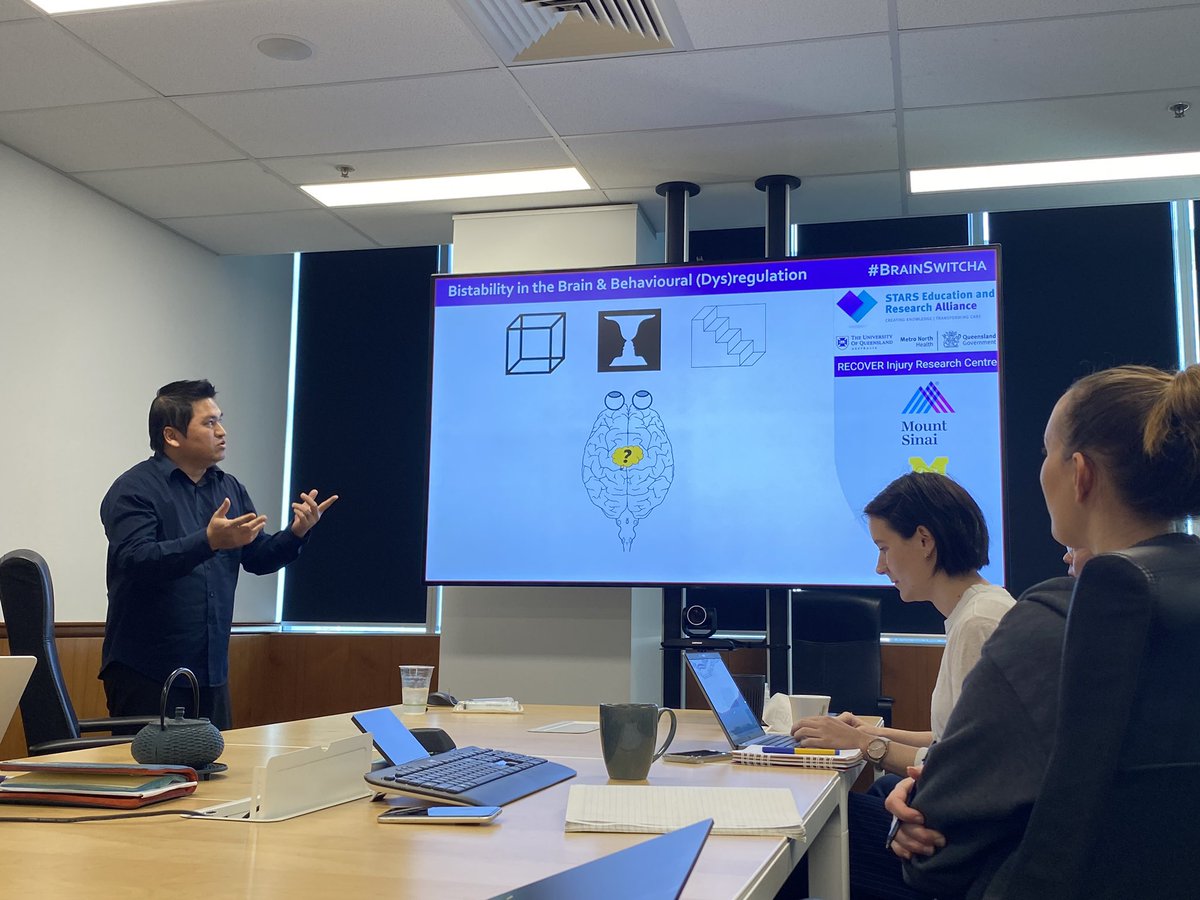 sophieark's tweet image. Love your work Trung @NgoSense. 🧠🧐
Thanks UQ&apos;s Centre of Community Health &amp;amp; Wellbeing @ProfLaurenBall Dr. @AmyKirkegaard for extending the opportunity. 
Awesome to see how Trung’s research and innovation is changing how we think about brain health. 
#Neuroscience #brainswitch