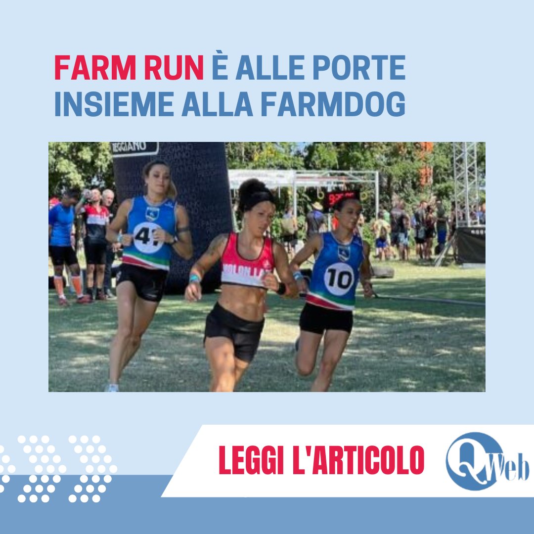 Noceto (PR): l'8 luglio 2023 torna la FarmRun assieme alla FarmDog.

LEGGI L'ARTICOLO: quotidianoweb.it/attualita/farm…

#correre #prontoacorrere #run #correre #running #run #corsa #runner #runningmotivation