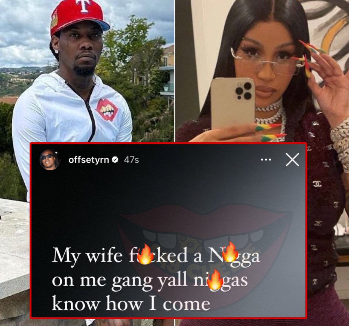 Shadaya_Knight's tweet photo. Fellas:

Don't be like Offset, you don't need to confide in anyone let alone social media that your woman cheated on you, if you don't intend to let her go

No one. That includes your friend. Your relatives. Or even your pastor. At most all these people will try to convince you to forgive her, you know that bs about relationships being about forgiveness

And when you do forgive her, that's the day everyone ceases to respect you. Forgiving a cheating woman breeds disrespect. You become the talk of the neighborhood, everyone laughing at you behind your back. People pointing fingers at you "that's him" & they start laughing

You're now known as the man whose woman, every other man has access to. And they will all start trying their luck on her. When she says she has a man, they will reply in a disrespectful manner, laughing "come on now, is that what you call a man, that mugu/idiot"

Once a woman cheats on you, that's the end of the relationship. No need to hear her side of the story, there's no story behind such betrayal. You're not letting go of a woman, but a problem. Learn OR perish!!!