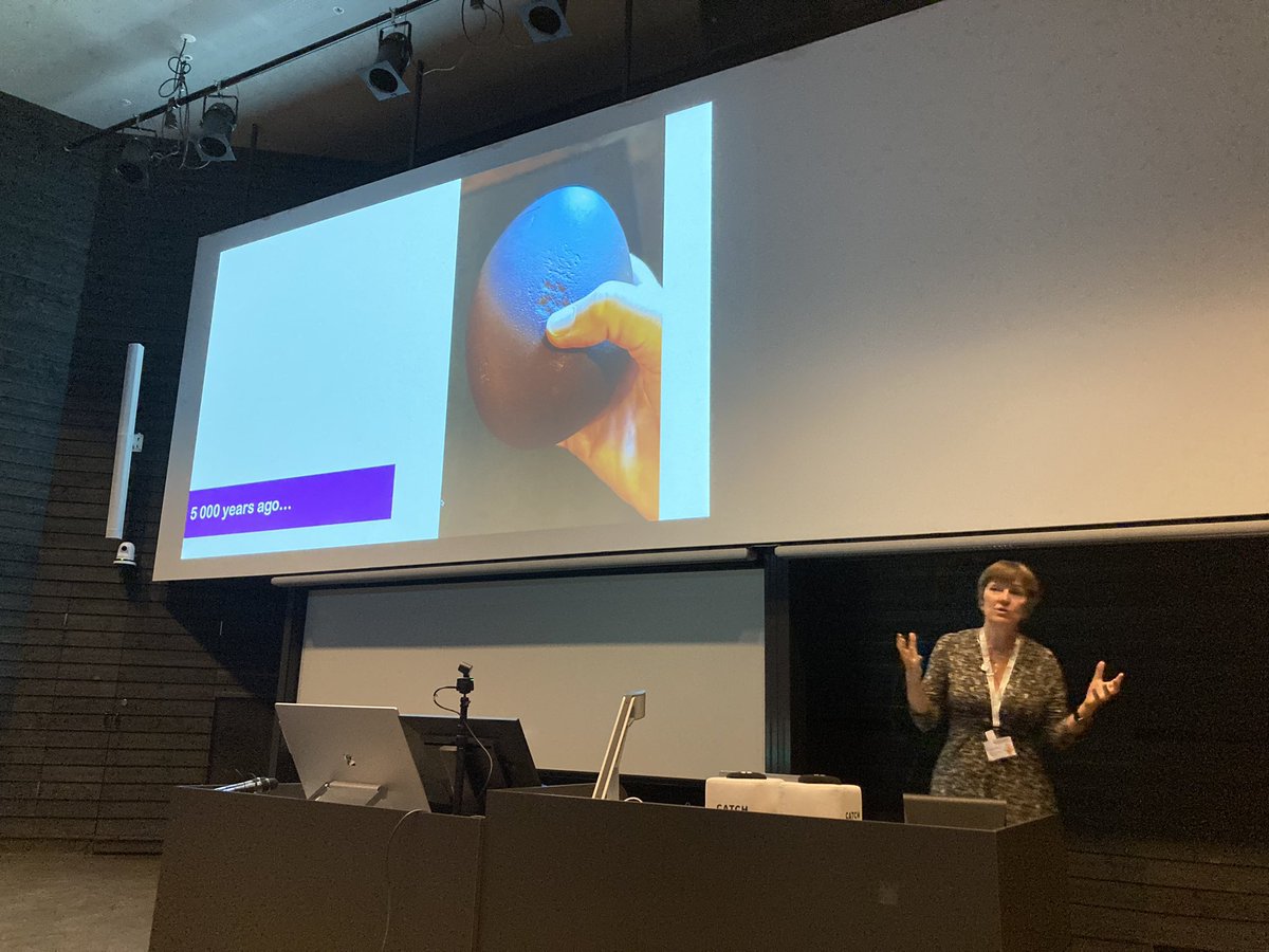 The first keynote: Kristina Höök!! Beginning with body, movement, and 5000 years ago story!!! #icad2023 #somaestheticinteractiondesign