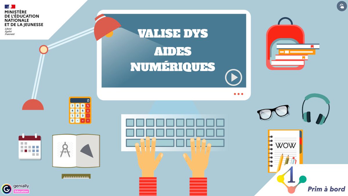 Enseignants 👩‍🏫 🧑‍🏫 | Se former - Enseigner | #ASH

📌 La valise Dys, un kit d’outils numériques pour les élèves et pour l’enseignant

▶️ primabord.eduscol.education.fr/la-valise-dys

Des outils pour aider :
✅ à lire,
✅ à écrire et réécrire,
✅ à comprendre,
✅ à calculer et résoudre des problèmes.