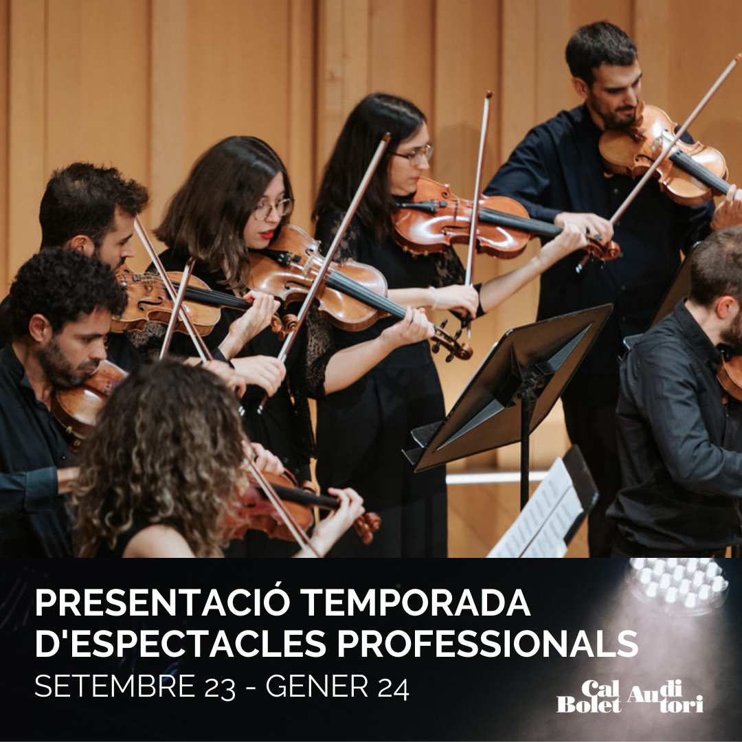 La Camerata Penedès, orquestra resident a l'Auditori Maria Rosa Juncosa, serà l'encarregada de tancar la gala de presentació de la temporada d'espectacles professionals.

🗓 11/07 
⏰ 19h
📍 Auditori Maria Rosa Juncosa
espectaclesvilafranca.koobin.cat/galapresentaci…

#espectaclesvila
#culturavilafranca