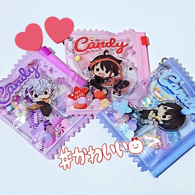 100均のやつでつめつめした めちゃくちゃーにかわいい