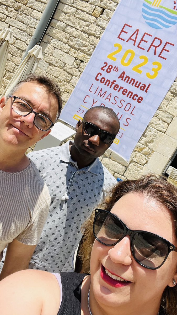 kirakozianAnki's tweet photo. A part of French environnemental economists of ⁦@EAERE_envecon #EAERE2023 are in Limassol⁩ ⁦@beta_economics⁩ ⁦@SergioMGarcia⁩ ⁦@TohoHien⁩ https://t.co/D1Y2n89MgH