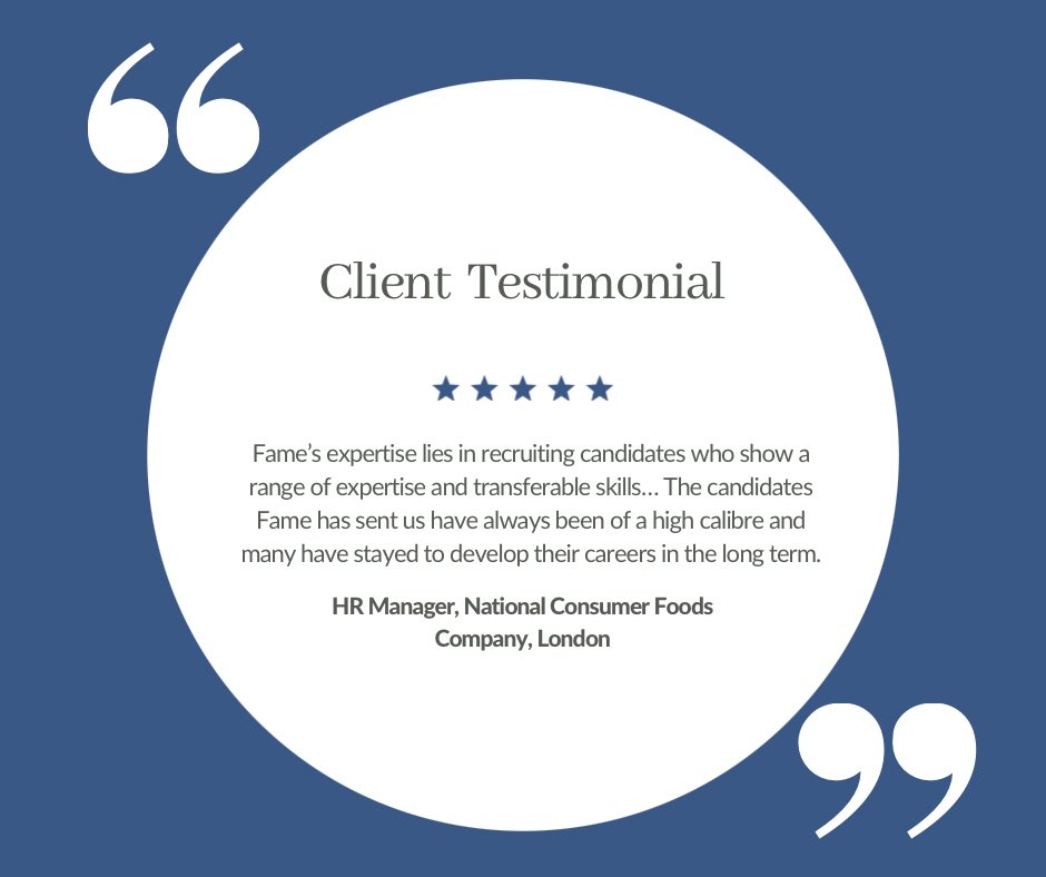 Our clients have to hire top talent to get the best results.

We are delighted when our client is grateful for candidates that become fantastic employees! ⭐️⭐️⭐️⭐️ #tuesdaytestimonial #toptalent #topclients #recruiter #recruitment #hiring