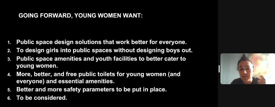 Davidntaylor's tweet photo. 'Being considered requires meaningful engagement with young women'

Julia King of @LSECities at @nlalondon webinar, 'A new city: the women shaping public spaces' https://t.co/kYz3D382gU