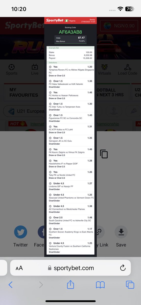 87 ODDS here . You can also edit ✍️
