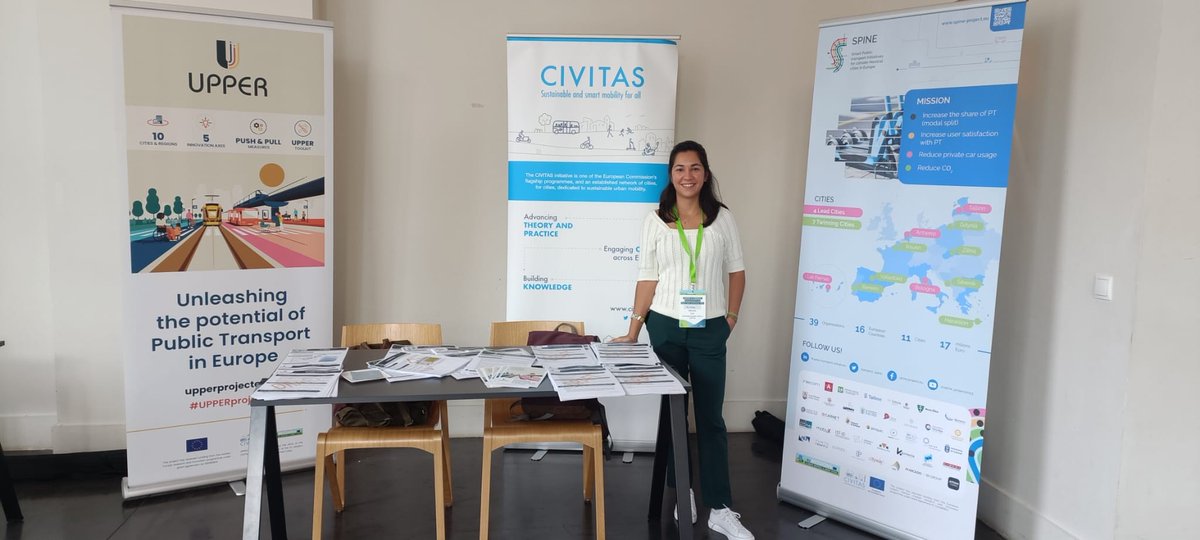 Connecting the dots at the <a href="/NetZeroCitiesEU/">NetZeroCities</a> conference today in  Brussels! 
There is no #ClimateNeutrality without #SustainableMobility! 🚎🚴‍♂️
Come visit us at our stand we're sharing with <a href="/project_upper/">UPPER Project EU</a> &amp; <a href="/project_spine/">SPINE project</a>,  our two new public transport projects! #MissioninProgress