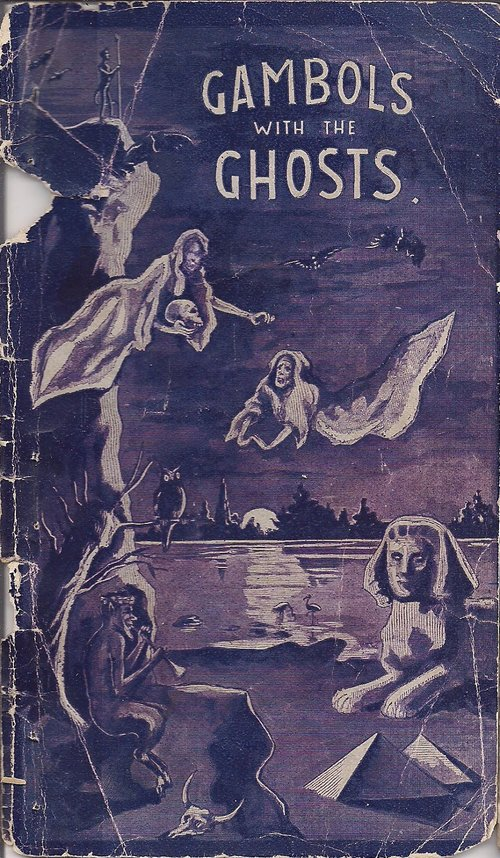 In 1901 a secret catalogue was being circulated among mediums so they could buy products to fake their supernormal phenomena. It was titled Gambols with the Ghosts. Items included slate-writing equipment, stuffed ghosts, self-playing guitars, self-rapping tables, etc. 

#Occult