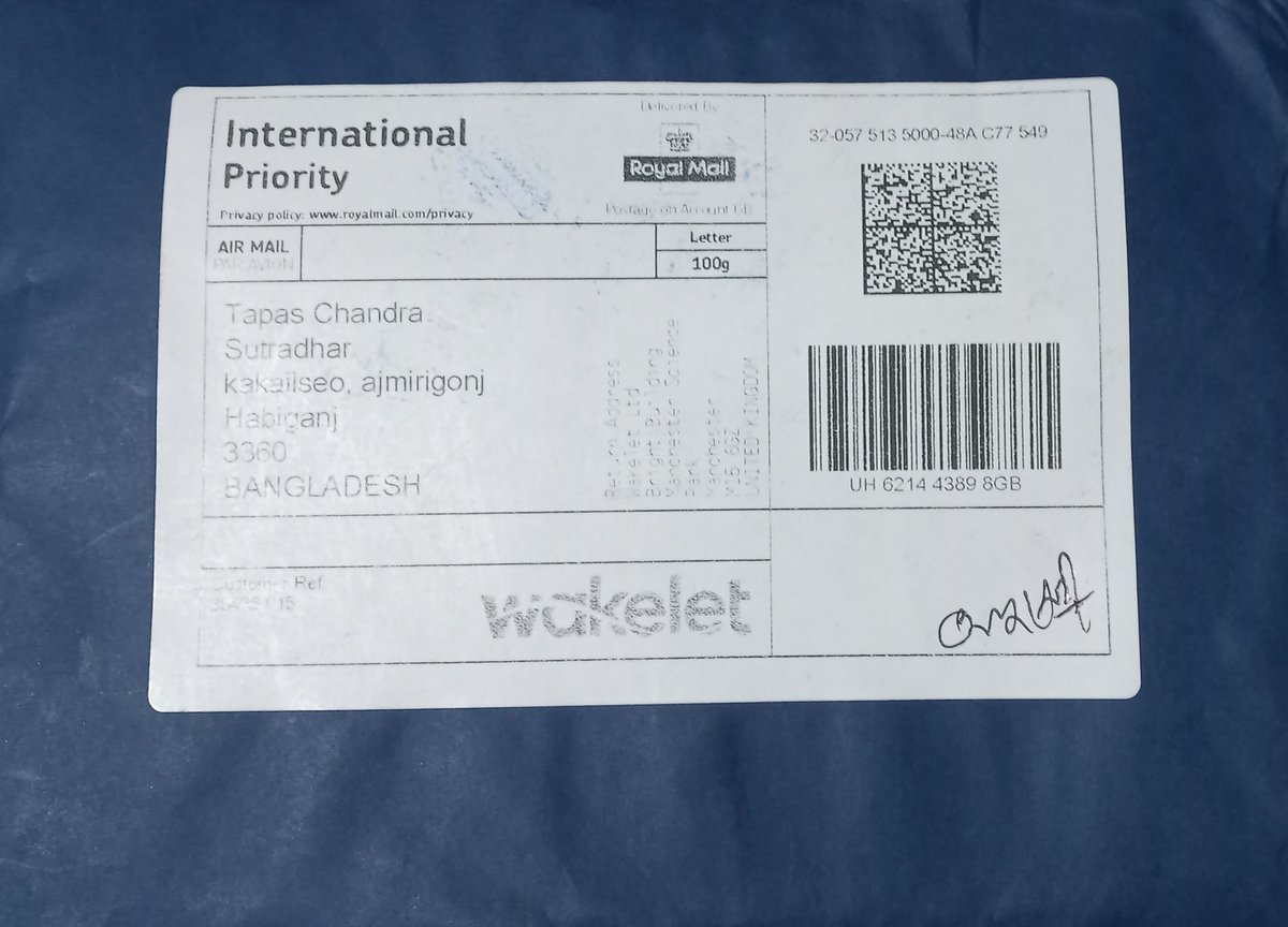 TapasChandraSu2's tweet photo. Some gift from wakelet, Manchester United Kingdom, London.
For Wakelet Community Weeks Celebrated with wakelet Educators.
Many many thanks to wakelet Community and with the best regards.
#WakeletCommunityWeek 
#WakeletAmbassador 
#WakeletWave https://t.co/WE8QGOtBTK