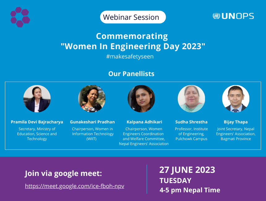 #HappeningNow: Our online webinar on Women in Engineering is live.

Join the stream👉 meet.google.com/ice-fboh-npv

#makesafetyseen #DiversityMatters #WomeninConstruction #INWED23