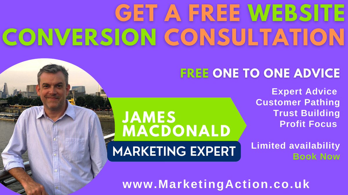 Need help improving your website's conversion rate? 

Our marketing expert can provide insights and recommendations to help you achieve your conversion goals. Sign up for a free consultation today! 

marketingaction.co.uk/expertconsulta…

#websiteoptimization #digitalmarketingtips