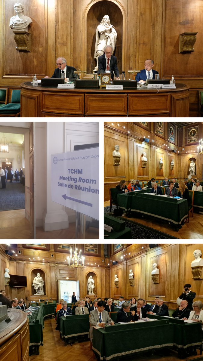 HFSP's tweet photo. Today the Triennial Conference of HFSP Members (TCHM) took place at the beautiful Grand Salle des Sciences at the @AcadSciences in Paris. Members uphold #HFSP to pursue another three years of supporting #BasicLifeSciences! More news coming soon. Keep tuned! https://t.co/z4d4iB6Rpo