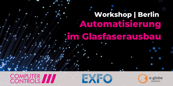 globe_ag's tweet photo. Wir freuen uns auf unser
Gast-Referat beim Computer Controls/EXFO Workshop «Automatisierung im Glasfaserausbau» am 29.07.2023 in Berlin.Melden Sie sich an und sichern Sie sich Ihren
Platz: https://t.co/0eU4dgWMsp freuen uns auf Sie! Ihr e-globe solutions-Team #berlin2023 https://t.co/LRvyG75mTH