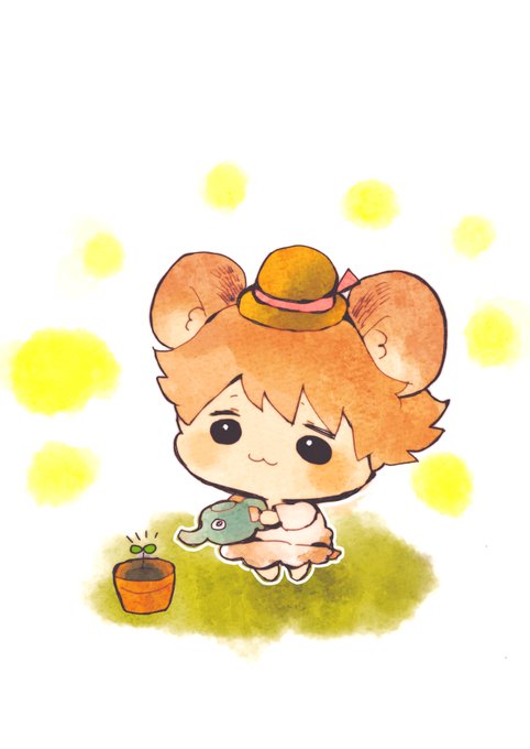 「hat watering can」 illustration images(Latest)