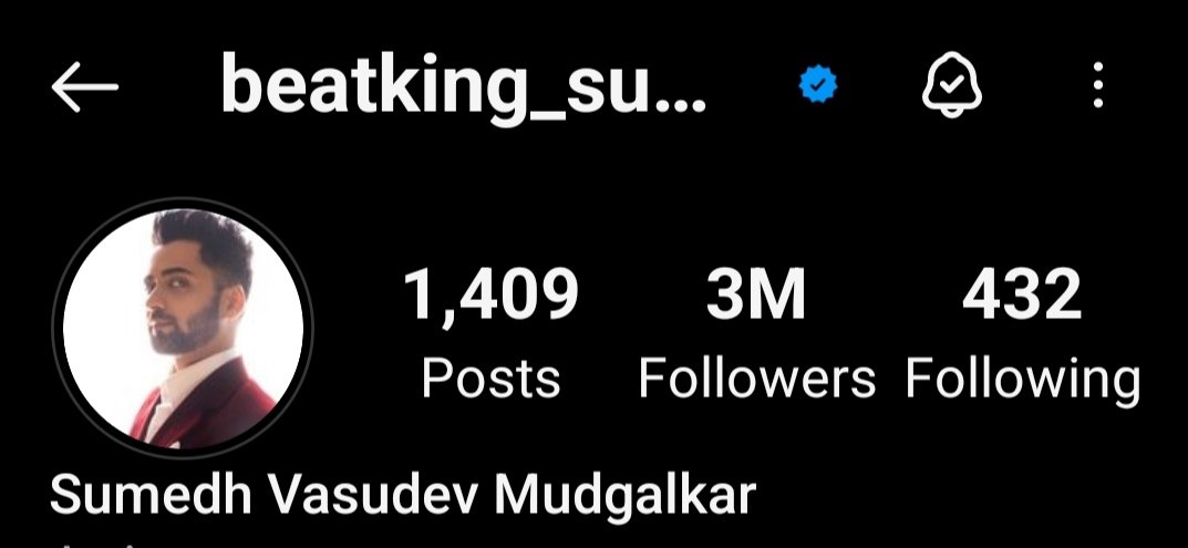 3M HEARTS FOR SUMEDH
Congratulations🎉🥳👏 sumedh for 3M followers. Lots of love from #sumedhians 😘🤗You deserve many more . Our most talented, hardworking and versatile mudgalkar
Lots of love, respect and support from Andhrapradesh💜 . <a href="/Beatking_Sumedh/">Sumedh Vasudev Mudgalkar</a> 
#SumedhHits3M