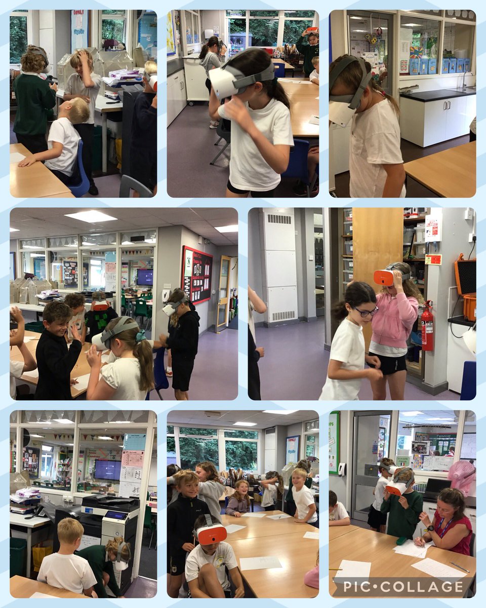 Dosbarth 3 had great fun this morning exploring under the sea. Diolch yn fawr to Mrs Charles and <a href="/kymin_view/">Kymin View</a> for.       lending us the VR sets.@EAS_Digital