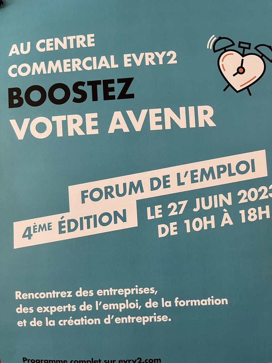 CG_PoleEmploi's tweet photo. 4ème édition #Forumevry à #evry2 . Plusieurs dizaines d’entreprises et organismes de formation mobilisés au bénéfice des demandeurs d’emploi 
#TousMobilisés #poleemploiidf https://t.co/HppsGhEyW7