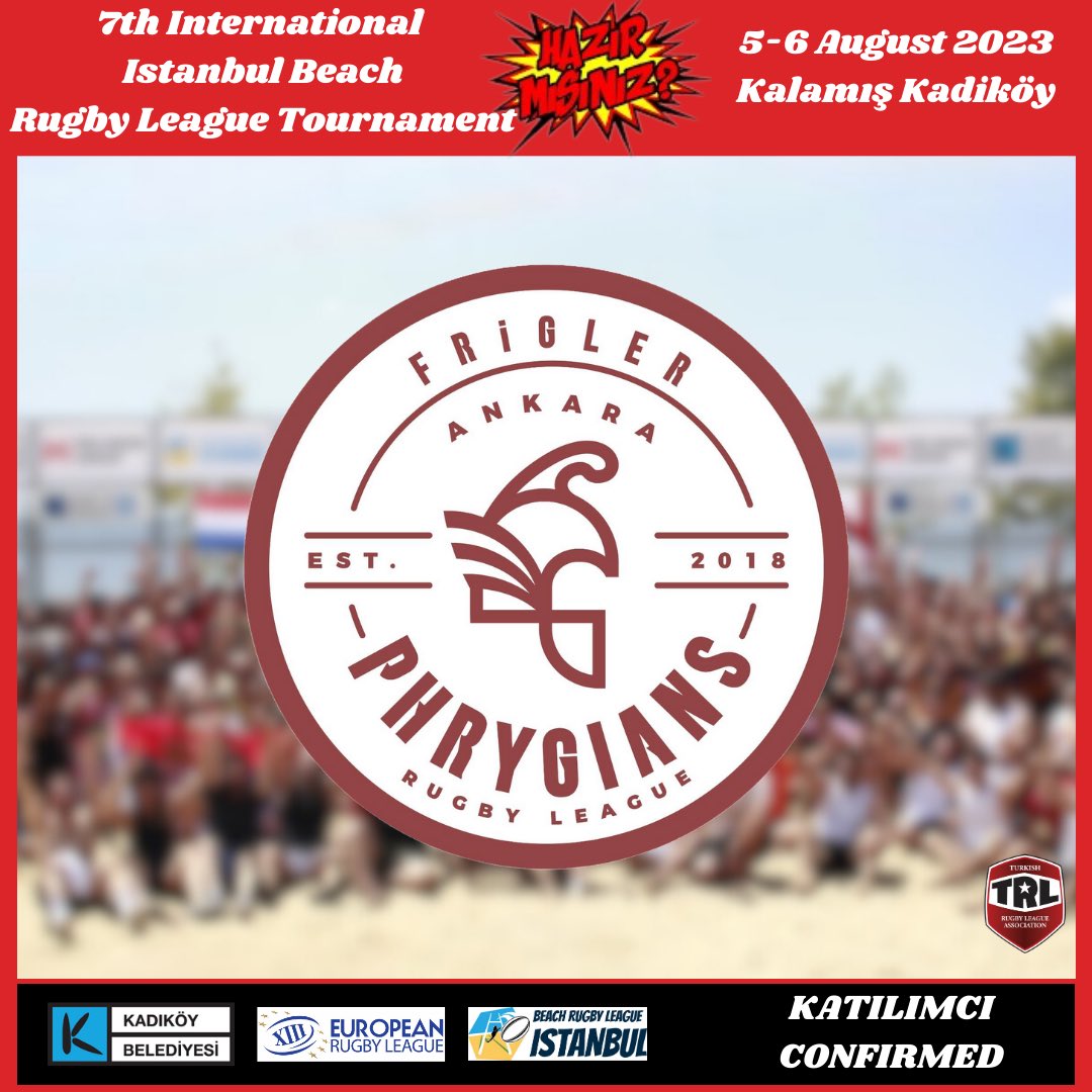 İSTANBUL BEACH
RAGBİ LİG TURNUVA
KATILIMCISI : ANKARA FRİGLER
-
-
@beachrugbyleague
@AnkaraFrigler 

#rugby #rugbyleague #rugbylife #ragbi #ragbiligruhu #rugbyleaguespirit #eurorugbyleague
#lig13 #13lig #13ragbilig #ragbixiii #turkishrugbyleague #ankara #mens #frigler #phrygians