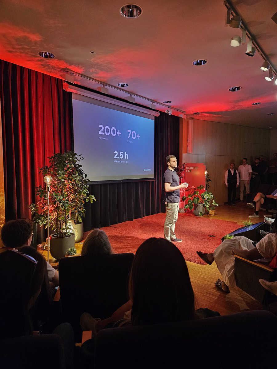 Last week we've pitched NEVEMIND at <a href="/startuplabno/">Startuplab</a> Demo Day in Oslo!

Thank you for all the positive and insightful feedback we have received! And of course, a big applaud to our CTO <a href="/nunomota/">Nuno Mota</a> for delivering yet another amazing pitch!