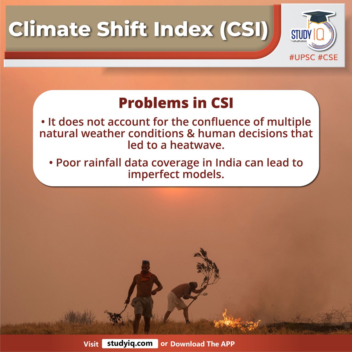 upsciq's tweet photo. Climate Shift Index (CSI)
#climateshiftindex #csi #uttarpradesh #heatwave #climatechange #us #climatecentral #averagetemperatures #weatherevent #up #heatwavesinup #globalwarming #csiproblems #naturalweatherconditions #poorrainfall #upsc #cse #ips #ias https://t.co/9lb1hDKi7L