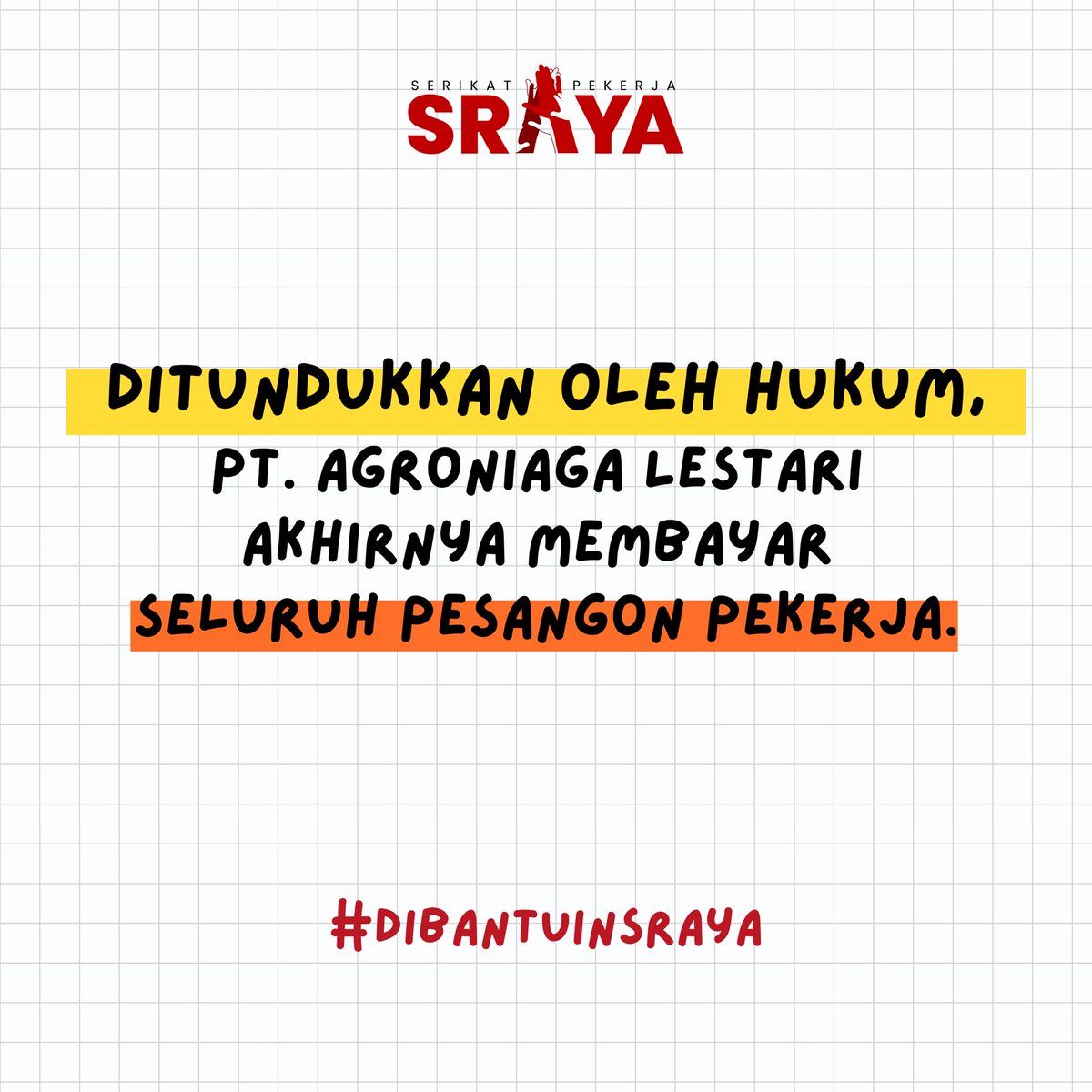 Serikat Pekerja Sraya tweet media