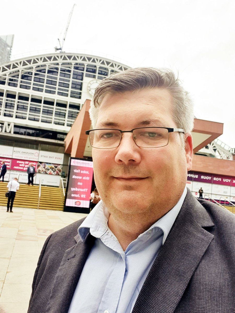Great to be here at #Housing2023.   Looking forward to lots of learning and chat. Say hi if you see me.  You may find me at the <a href="/CIHhousing/">Chartered Institute of Housing</a> stand or otherwise generally about the place. He's an awkward pre conference selfie I took this morning to remind you what I look like.