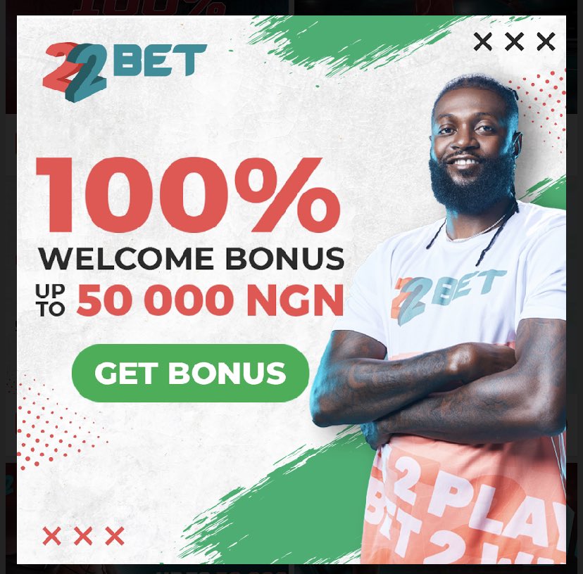 OloriebiBet's tweet photo. 5/5 FT X 
22bet code : ESEBF

Bet here : https://t.co/fZF3oiEpvy

Greenluck 💚 https://t.co/dYnluAOciF
