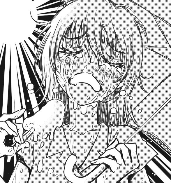 #ほっぺの斜線は可愛い可愛くないほっぺの斜線も可愛い。(と思ってる 