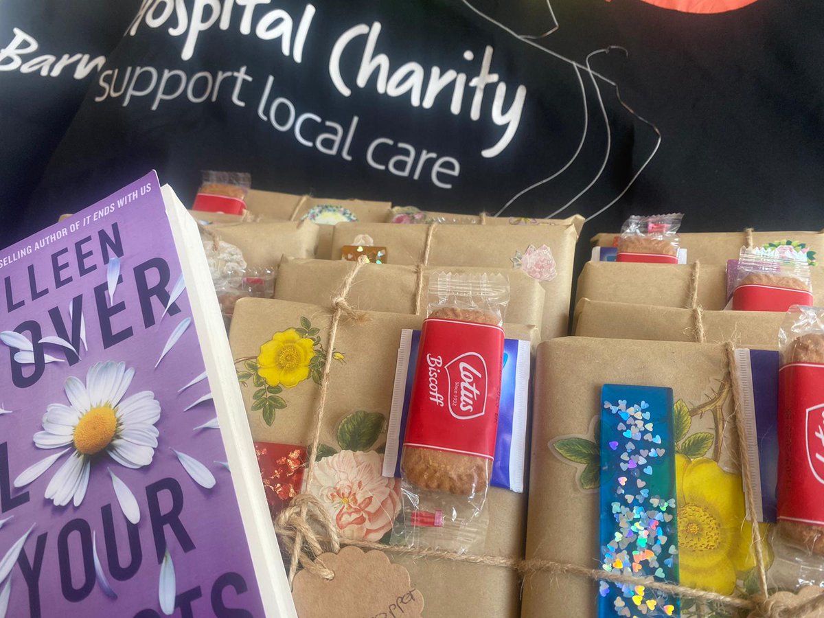 #NHS75  Summer Spectacular 
Busy prepping for the NHS 75th birthday 5 July.
Volunteer stalls in Collier's restaurant with amazing crafts &amp; treats. Well done Yvonne for this surprise idea for book worms……as new books with handmade bookmarks &amp; the perfect brew kit to relax