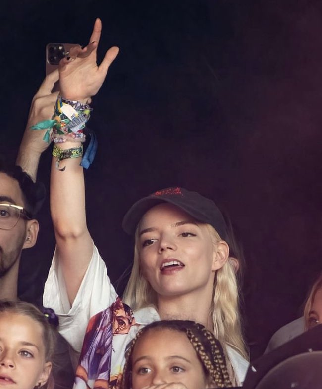 anya taylor-joy at the glastonbury fest