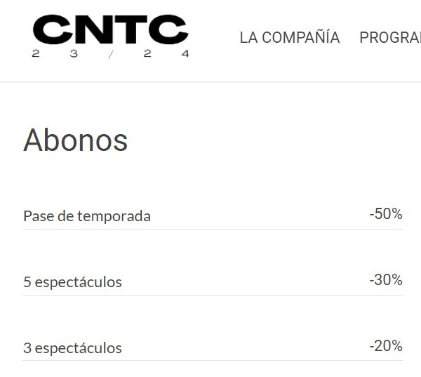 En @teatroclasico tenemos 

🎭 PASE de TEMPORADA (8 funciones) al precio de 100 euros, 
🎭 PASE de 5, al precio de 87,50
🎭 PASE de 3 por 60 euros.

🎟️ buff.ly/43W7tVy