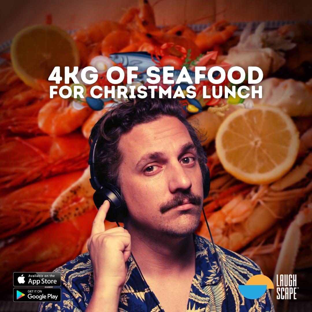 laughscapeapp's tweet image. Let @imbenrussell tell you about the time he ate 4kg of seafood.

#Sleep #SleepHack #Insomnia #😴 #cantsleep #Mindfulness #Comedy #Laughscape #sleepstoriesforadults #Relax #Stress #unwind