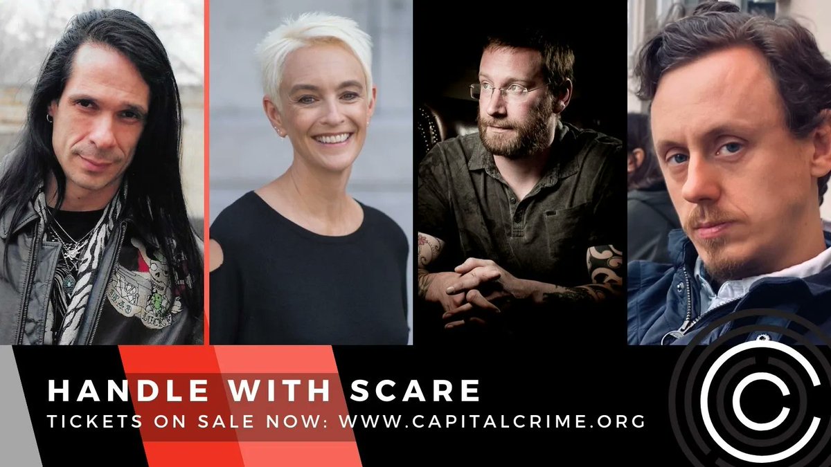 Handle with Scare: The Art of the perfect Horror Story with #ChrisCarter @cjtudor @writer_north with participating moderator @TheTomWood at #CapitalCrime23 buff.ly/3CL4Hqn