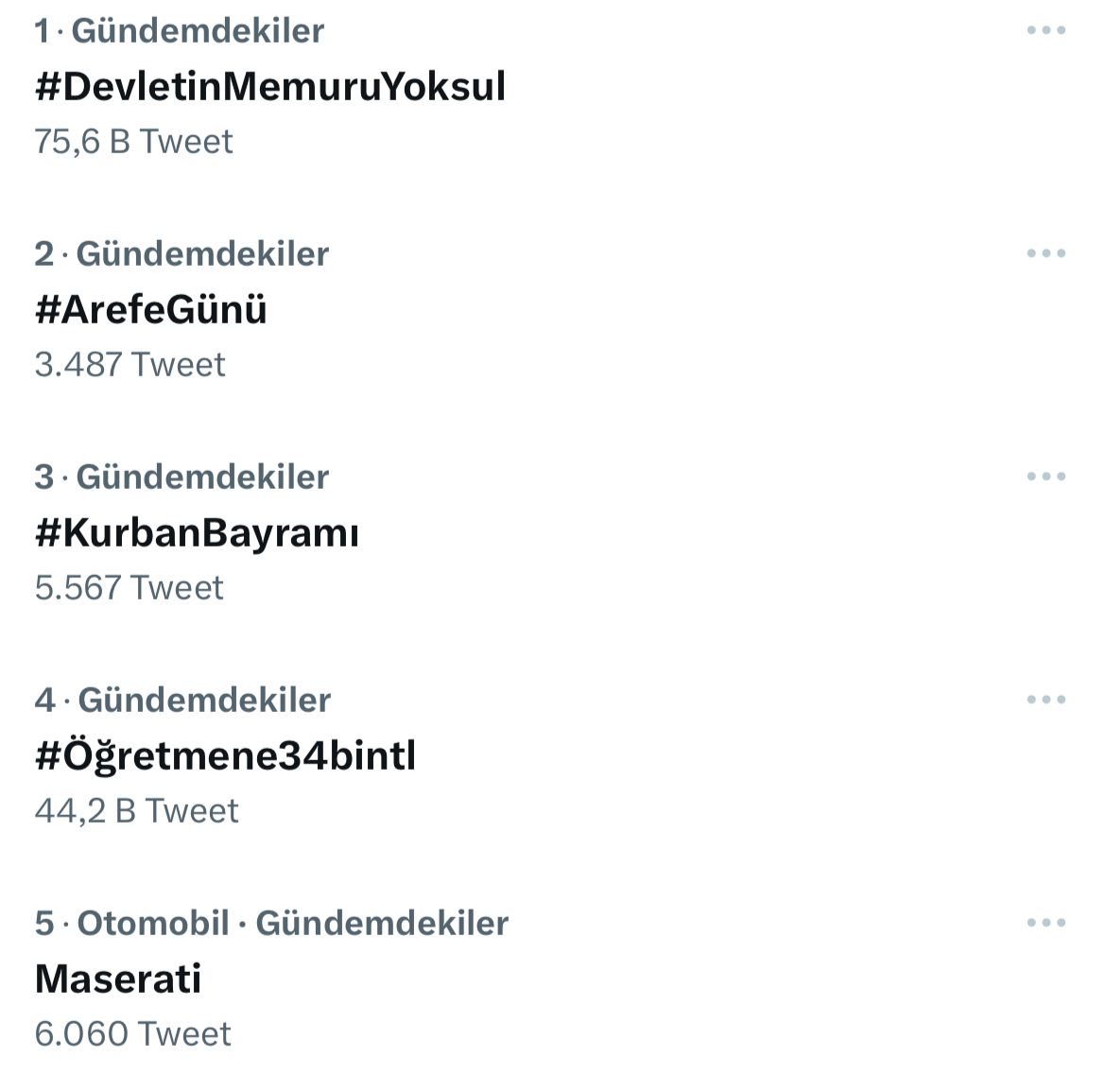 Maaş, hak derken yarın bayrammış unuttuk.
Hoş cepte para olmadan bayram gelse ne olacak? Çocuklara harçlık vermeden bayramın tadı mı olur?
<a href="/RTErdogan/">Recep Tayyip Erdoğan</a> <a href="/tcbestepe/">T.C. Cumhurbaşkanlığı</a>
#DevletinMemuruYoksul