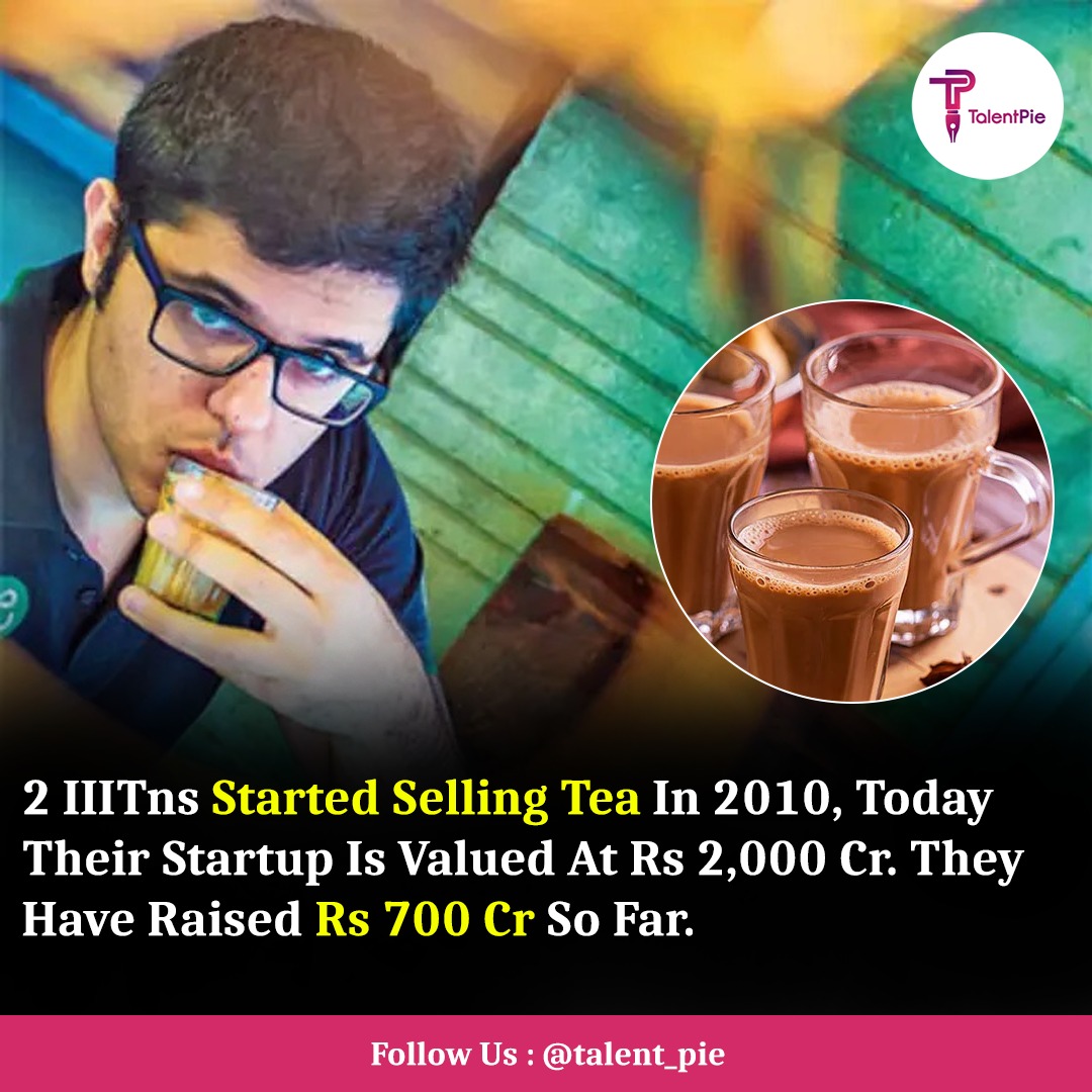 2 IIITns started selling Tea in 2010, Today their startup is valued Rs: 2,000 Cr.

The startup has raised Rs: 700 Cr so far.

#chaayos #chai #iiitn #teacafe #foodstartup #teacafestartups #india #gurgaon #cybercity #startuplife #delhincr #talentpie