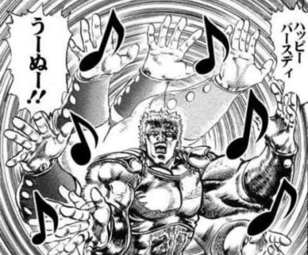 今日の勝利の女神は 汝だけを誅する♡ 虹の彼方へ行かん 風を切りて大地蹴りて うぬのなかに 光灯す♫ (闘気闘気闘気闘気闘気闘気闘気♡)