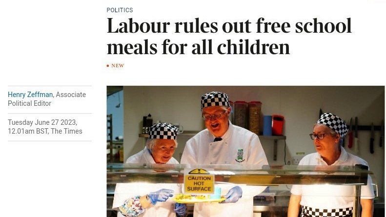 🚨 BREAKING: Labour has ruled out introducing free school meals for all children.

Labour's party conference passed a motion in 2022 committing the party to introduce free school meals, but the leadership has now firmly ruled it out, saying: 'We have no plans to implement it.'