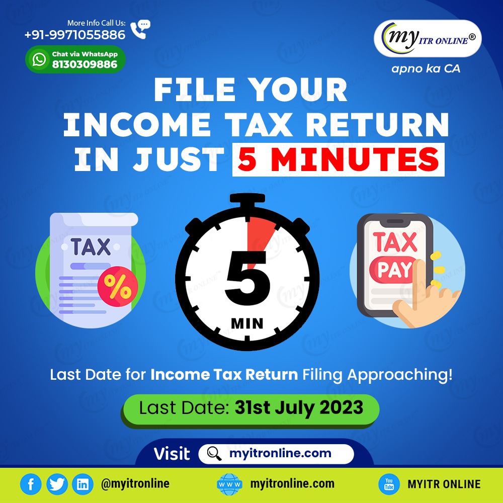 Are you Worried about tax filing?
Do not worry! file your ITR in just 5 minutes with Myitronline!
Visit our website now: bit.ly/myitronline
#taxpayers #duedate #itrfile #financialyear #itrfiling  #incometax #return #incometaxdepartment #incometaxreturn #payable #june2023
