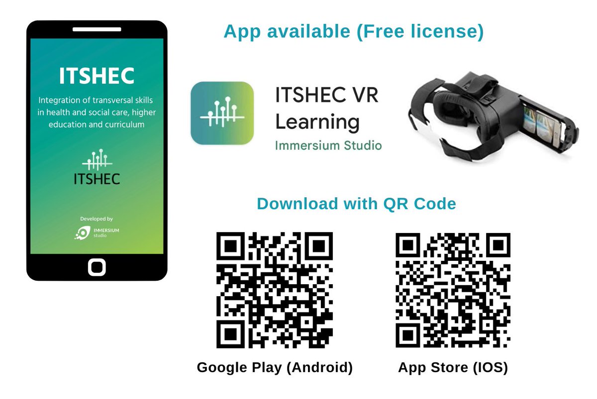 🆕ITSHEC🌍Virtual Reality resources available (Free license)! Feel the #ImmersiveExperience with a #smartphone 📱 and a #headset🥽.

🔗bit.ly/3NA1kYq

#TransversalSkills #VirtualReality #ErasmusPlus @Metropolia @UPFBarcelona @HrUnist #Esimar @ImmersiumStudio