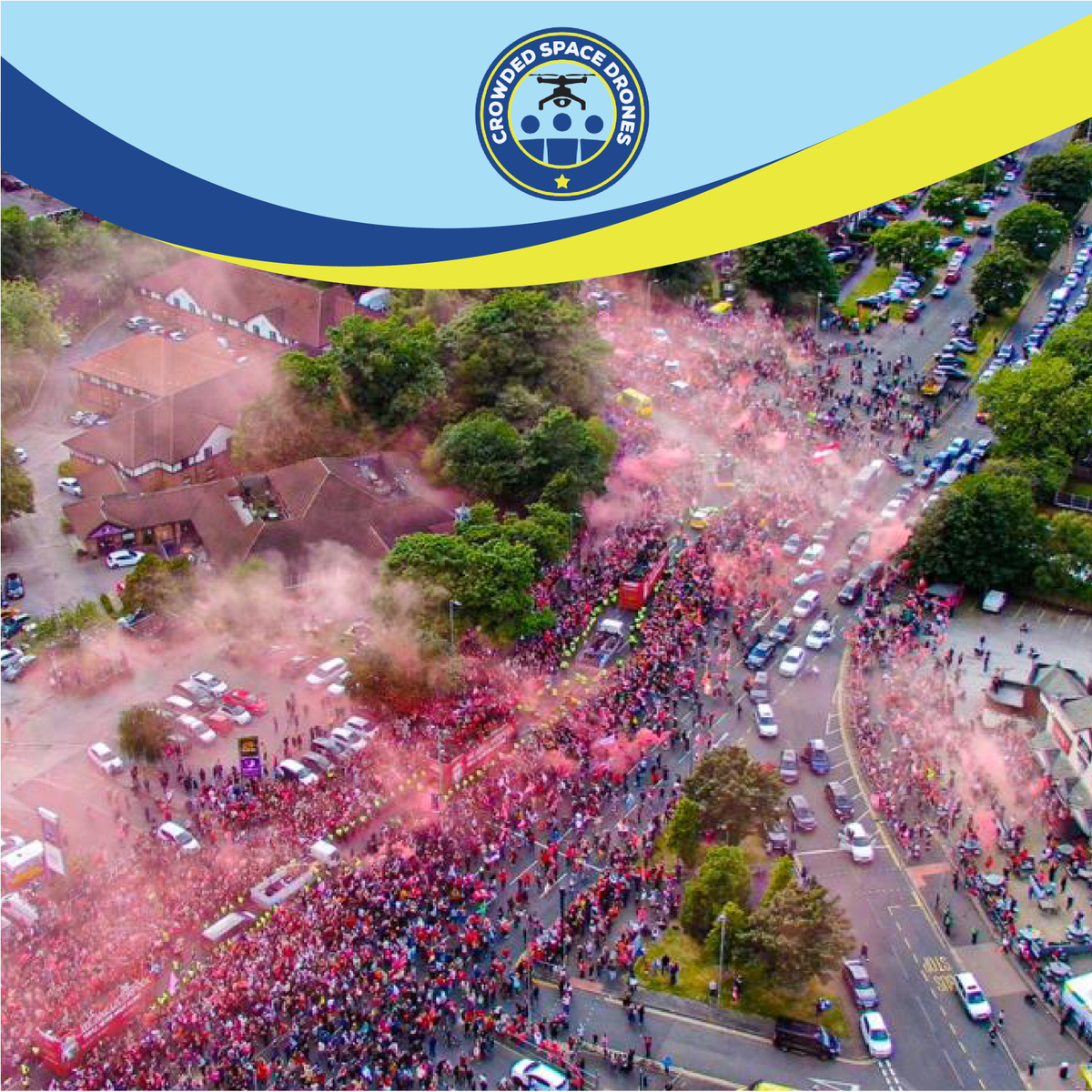 CrowdedSpaceUAS's tweet photo. Q: What do you do if you need to manage Crowd Safety for a 10-mile-long route for a major parade?  🤔

A: You bring in Crowded Space Drones! 🎉 

@LFC  @lpoolcouncil 

#LiverpoolTrophyParade #Crowdedspacedrones #Crowdsafety #Crowdmanagement https://t.co/HDZFu1niCq