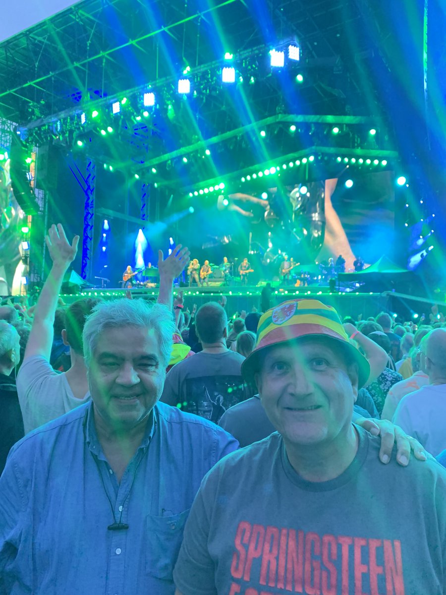 Two English and Welsh lawyers - an Indian and a Welshman (Will Hughes KC) - out on the town in Sweden watching some Americans at work and play and surrounded by every nationality and age. Joyous!!
#springsteen
