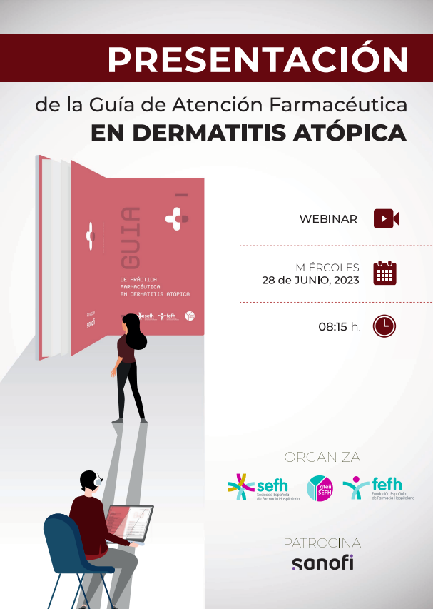 sefh_'s tweet photo. Mañana os esperamos en la presentación de la Guía de Atención Farmacéutica en #DermatitisAtopica @gteii_sefh

📌 #Webinar miércoles 28 junio, 8:15h
🗣 @NuriaRudi @MiriamCasellas @bielmercadal1 #CristinaCapilla

Programa: https://t.co/UuEyfAHdK9 https://t.co/BkhgZb5kAj