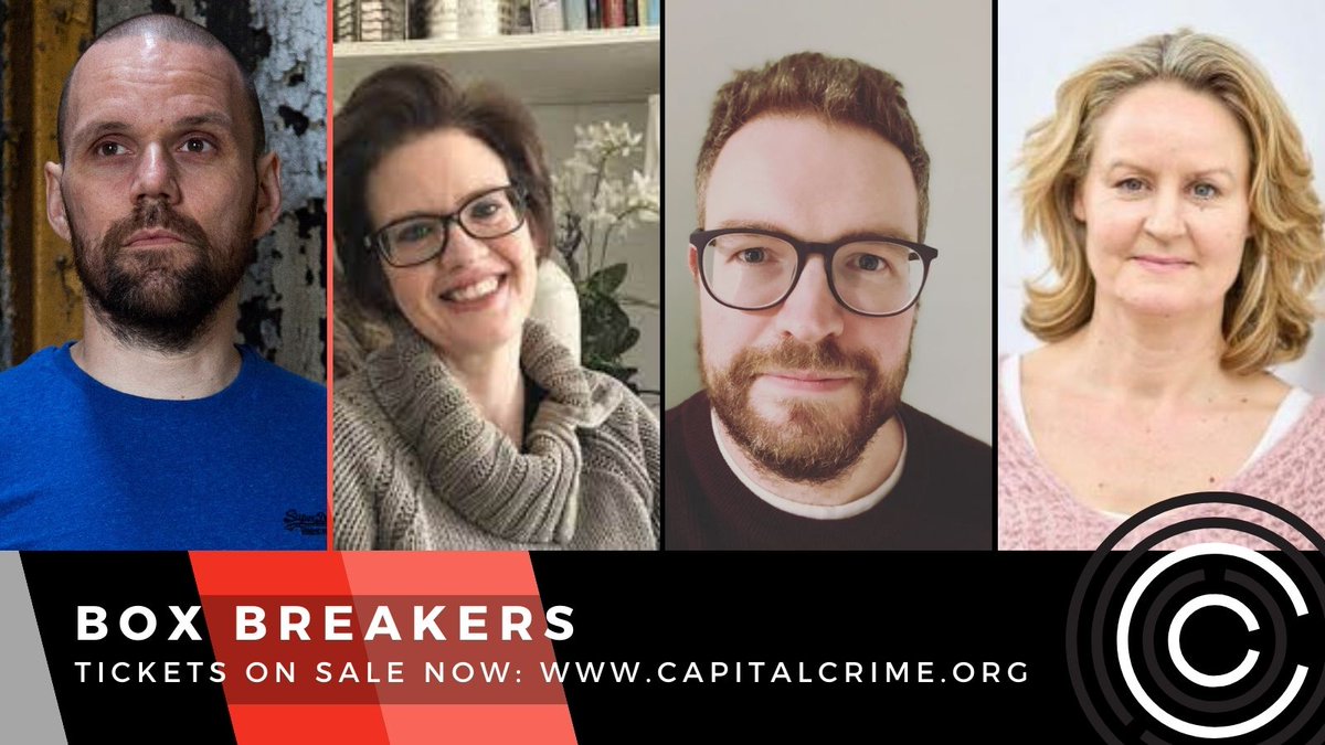 CapitalCrime1's tweet photo. Box-breakers: the books that defy genre with @ajes74 @cmacwritescrime &amp; @will_carver  with participating moderator @JoCallaghanKat at #CapitalCrime23 https://t.co/Ftq9jDk3Gt https://t.co/HRMSK1rHBB
