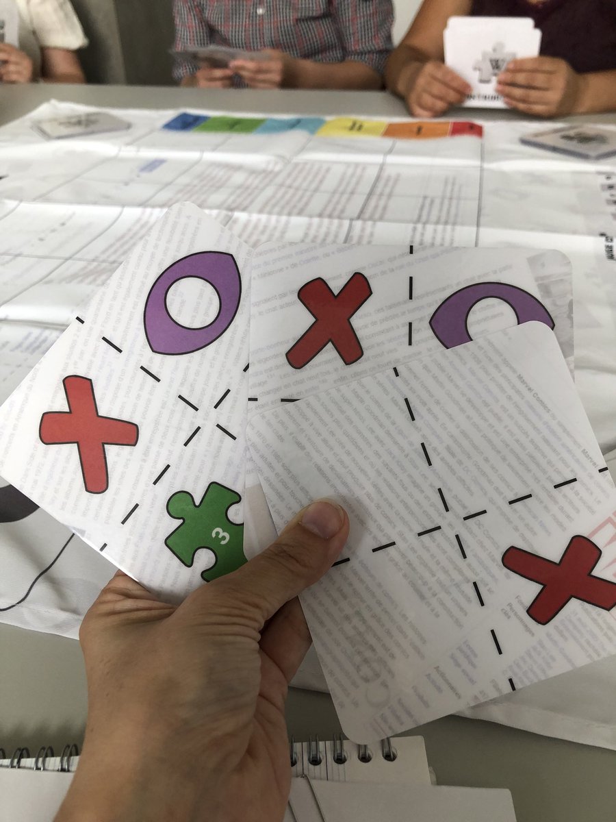 Duchesse_Anne's tweet photo. Atelier Wikeys en cours. 1 jeu de plateau collaboratif pour apprendre les grands principes de la contribution sur #Wikipédia. #Formabib2023 https://t.co/nnxaVehpfZ