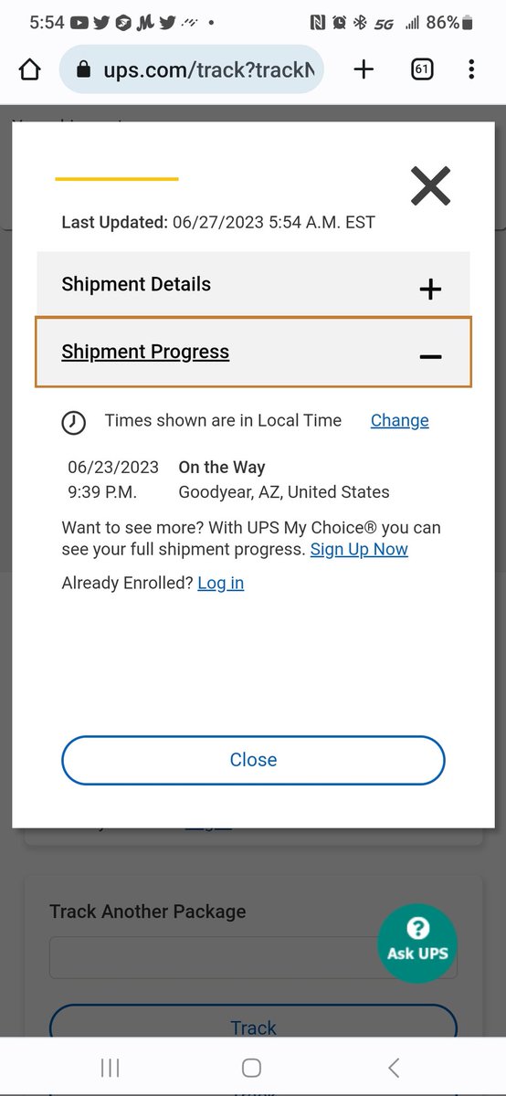 YearofTiger86's tweet photo. @funko Question, my order shipped on the 23rd, said it should arrive by eod the 28th yet the tracking still says it's in Arizona, did it get stuck or something? https://t.co/olfM8M3sod