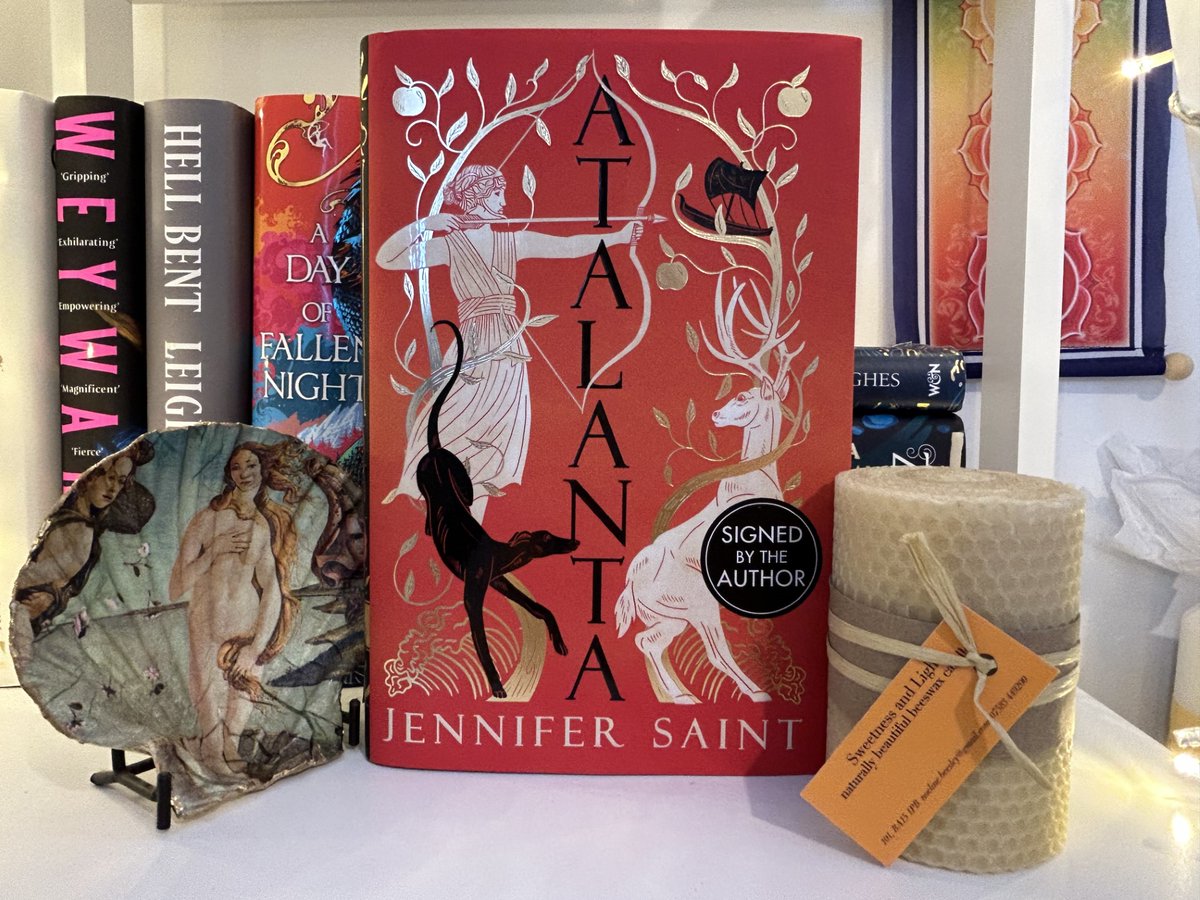 sororazesia's tweet photo. ⭐️⭐️⭐️⭐️Atalanta by Jennifer Saint. A retelling of the female argonaut. Left to die on a mountainside as an infant, she is found & raised by the Goddess Artemis. We follow as she joins the Argonauts on a legendary voyage. #booktwitter #bookreview #greekretelling #GreekMythology https://t.co/yKx2nAl82A