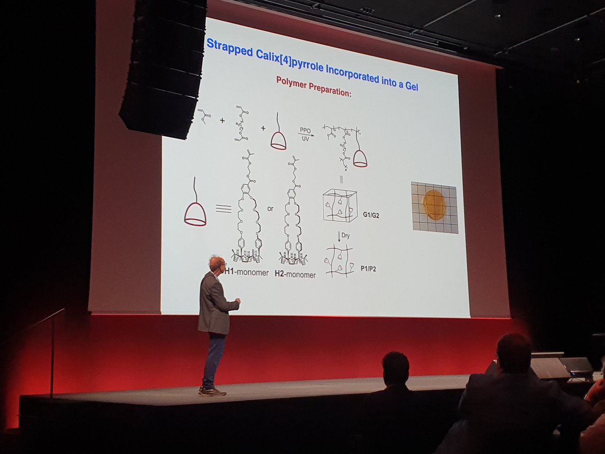 We are honoured to have Jon Sessler @JLsessler next here #ISMSC2023 with a talk on soft materials incorpating cation and anion receptors for extraction of this materials from tailings and waste dumps. And it is always entertaining to see Jon on stage.